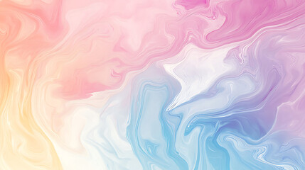 Abstract Pastel Swirls A Colorful Marble Design