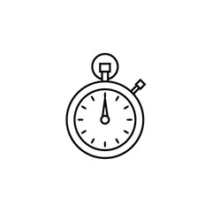 Stopwatch icon vector. EPS 10 editable vector