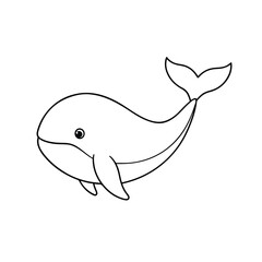 Obraz premium Vector continuous line dolphin illustration Generated by Ai.