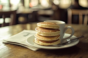 coffee and pancakes.