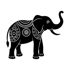 elephant isolated on white