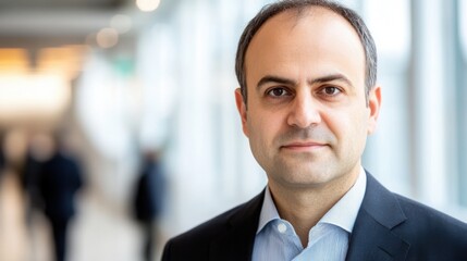 Professional Businessman in Modern Office Environment Portrait