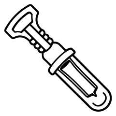 Clean and Minimal Wine Tool Line Art