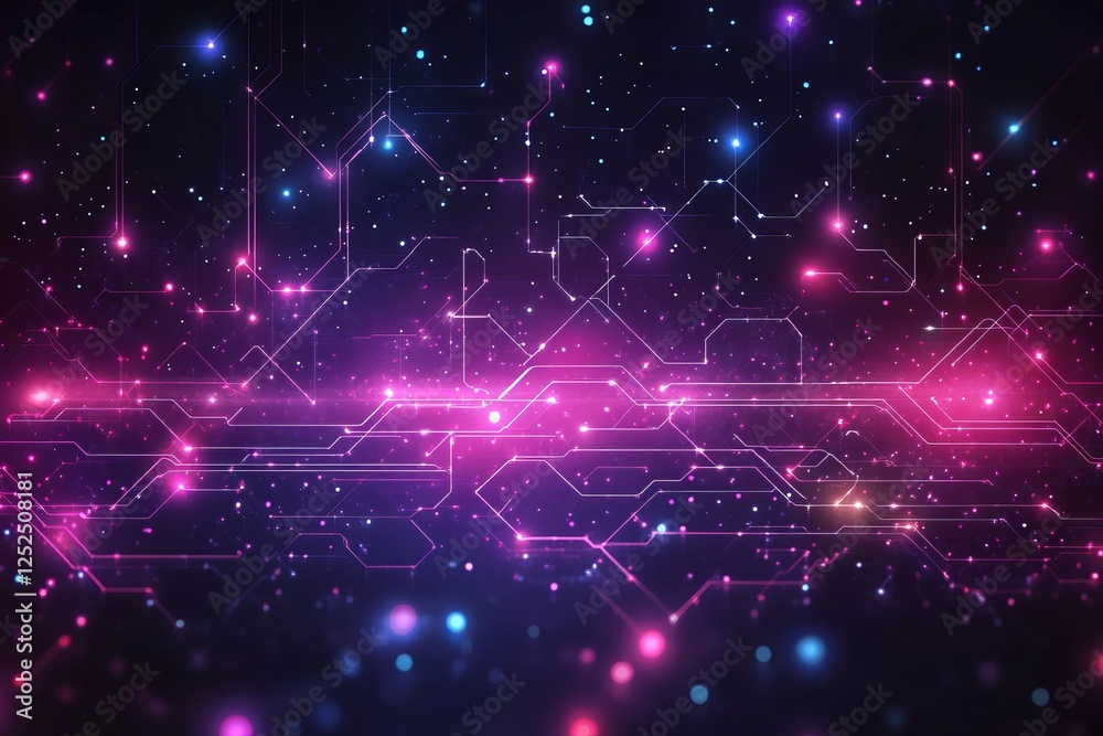 Aufkleber a computer screen with a purple background and a lot of small dots. background isolate of teachnolog