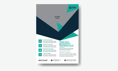 Poster flyer pamphlet brochure cover design layout space for photo background, vector illustration template in A4 size