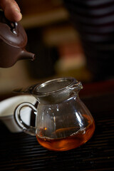 teapot and cup of tea