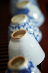 Ceramic cup on the table