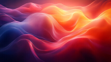 Obraz premium Abstract Colorful Waves Digital Art Background Design Texture Illustration Red Blue Pink Image 