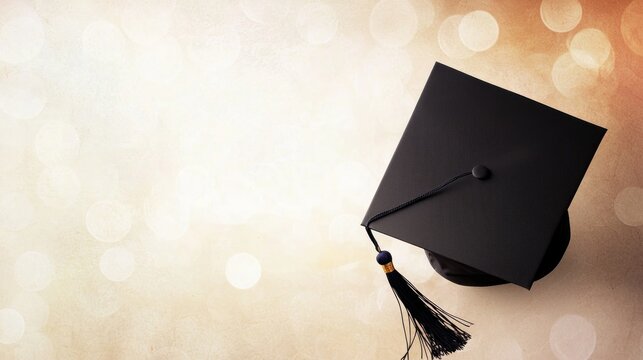 Neutral graduation background with soft colors, perfect for a graduation announcement.
