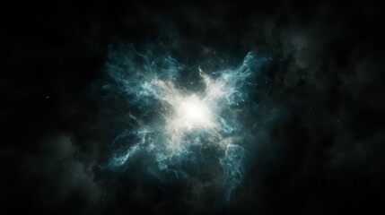 Celestial Blast a Luminous Explosion of Energy in Dark Cosmos Abstract Space Phenomenon Visual.