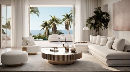 modern living room with sofa