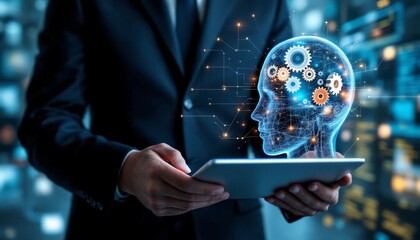 Digital Insight, Business professional exploring the future of innovation