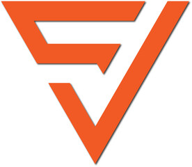 Web line modern color full letter logo design