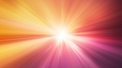 Obraz premium A burst of light in the shape of a bulb against a soft gradient background