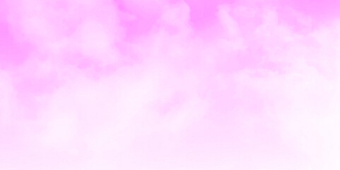 Pastel pink blue sky with clouds abstract watercolor background. 