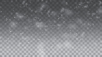 Snow blizzard, snow background, snow png, snowflakes and snowfall image. Winter background. Snow overlay illustration. 