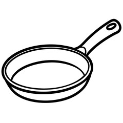 Minimalist Frying Pan Line Art Design