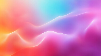 Obraz premium Abstract Colorful Waves Pastel Gradient Background Design Digital Art Soft Pink Purple Blue Orange 