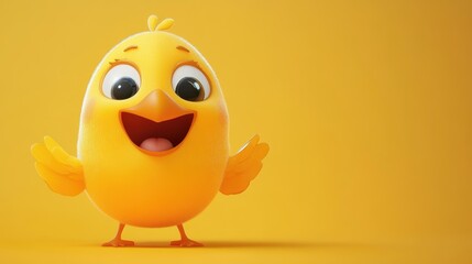 Fototapeta premium Happy Yellow Chick