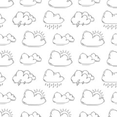 weather pattern. weather seamless pattern. doodle weather seamless pattern. doodle weather background