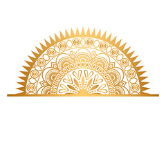 Vintage Luxury golden mandala islamic invitation wedding card background