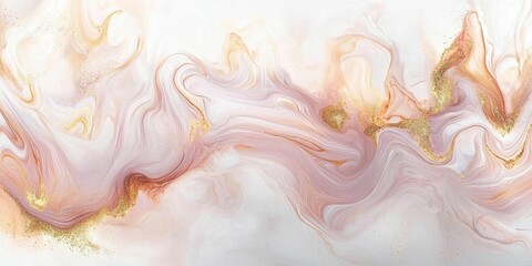 Elegant abstract swirl art digital creation modern home decor soft colors minimalist