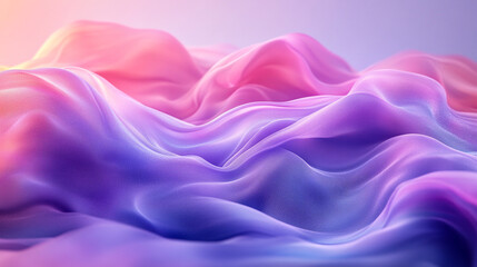 Fototapeta premium Abstract Purple Pink Fabric Waves Soft Flowing Elegant Texture Background Design Art Silk Drape 