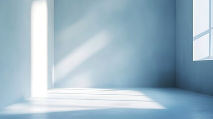Fototapeta premium Empty white room with a window and minimalist design