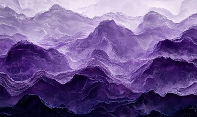 Fototapeta premium Purple Toned Wavy Background, Generative AI