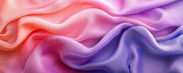 Obraz premium Pink Purple Silk Background, Generative AI