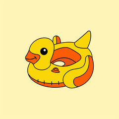 Rubber Duck Swimming Pool Float
