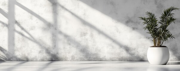 Obraz premium Modern White Background, Generative AI
