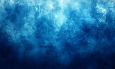 Fototapeta premium Deep Ocean Blue Background, Generative AI