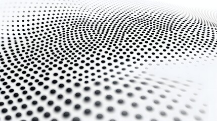 Naklejka premium Mesmerizing Concentric Halftone Design with 3D Visual Effect on Clean White Background