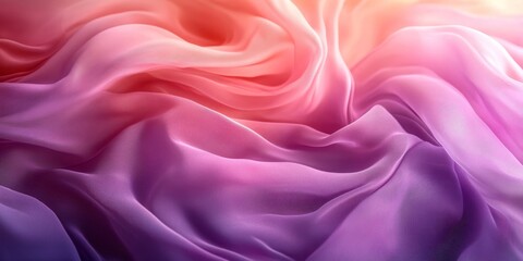 Obraz premium Pink Purple Silk Background, Generative AI