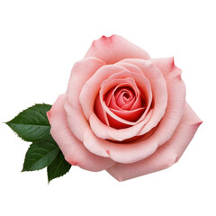 Fototapeta premium pink rose isolated on white