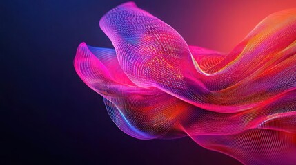 Fototapeta premium Abstract Digital Design In Pink Red Orange Colors