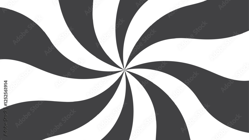 Aufkleber abstract background with radial spiral stripes rays retro starburst. classic vintage sun rays patter