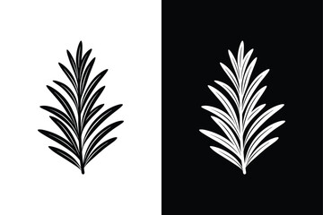 Obraz premium Stylish Rosemary Herb Icon. Cooking, Hair Care & Wellness Elements