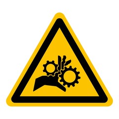 Beware moving machinery