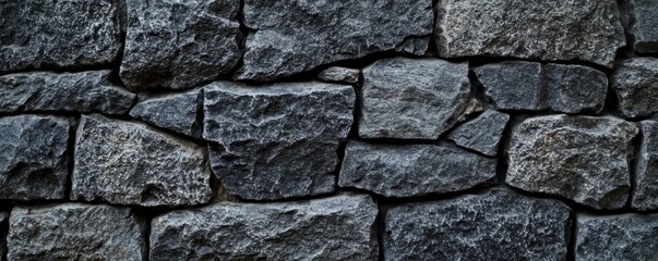 Obraz premium Dark Grey Granite Stone Wall Texture Background