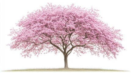 Obraz premium Pink cherry blossom tree spring garden nature