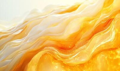 3D Fluid Waves Background, Generative AI
