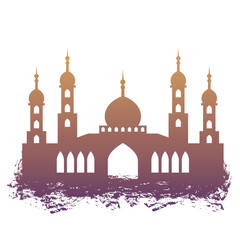 Islamic Mosque Brush Silhouette Illustration