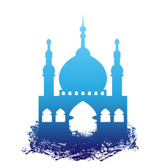 Islamic Mosque Brush Silhouette Illustration