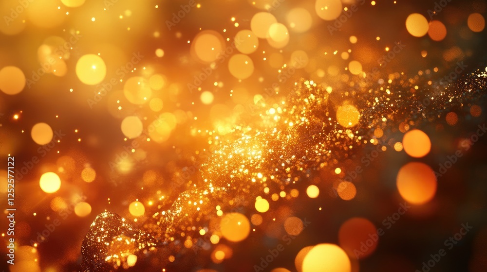 Poster a detailed shot of raw gold nuggets, sparkling under warm bokeh lights, capturing the allure of prec