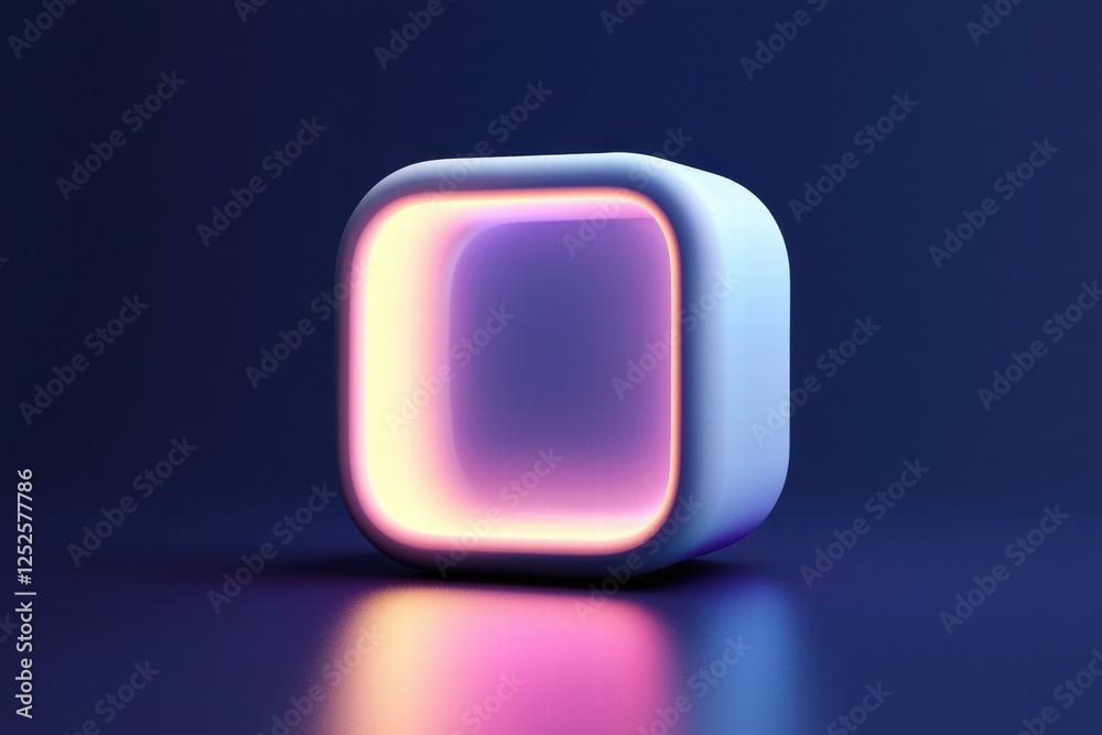 Canvas Prints abstract glowing . ai.
