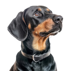 Fototapeta premium Black and Tan Hound Dog Portrait