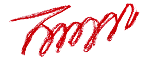red pencil strokes isolated on transparent background