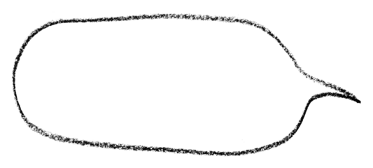 Separate black speech bubbles on transparent background.